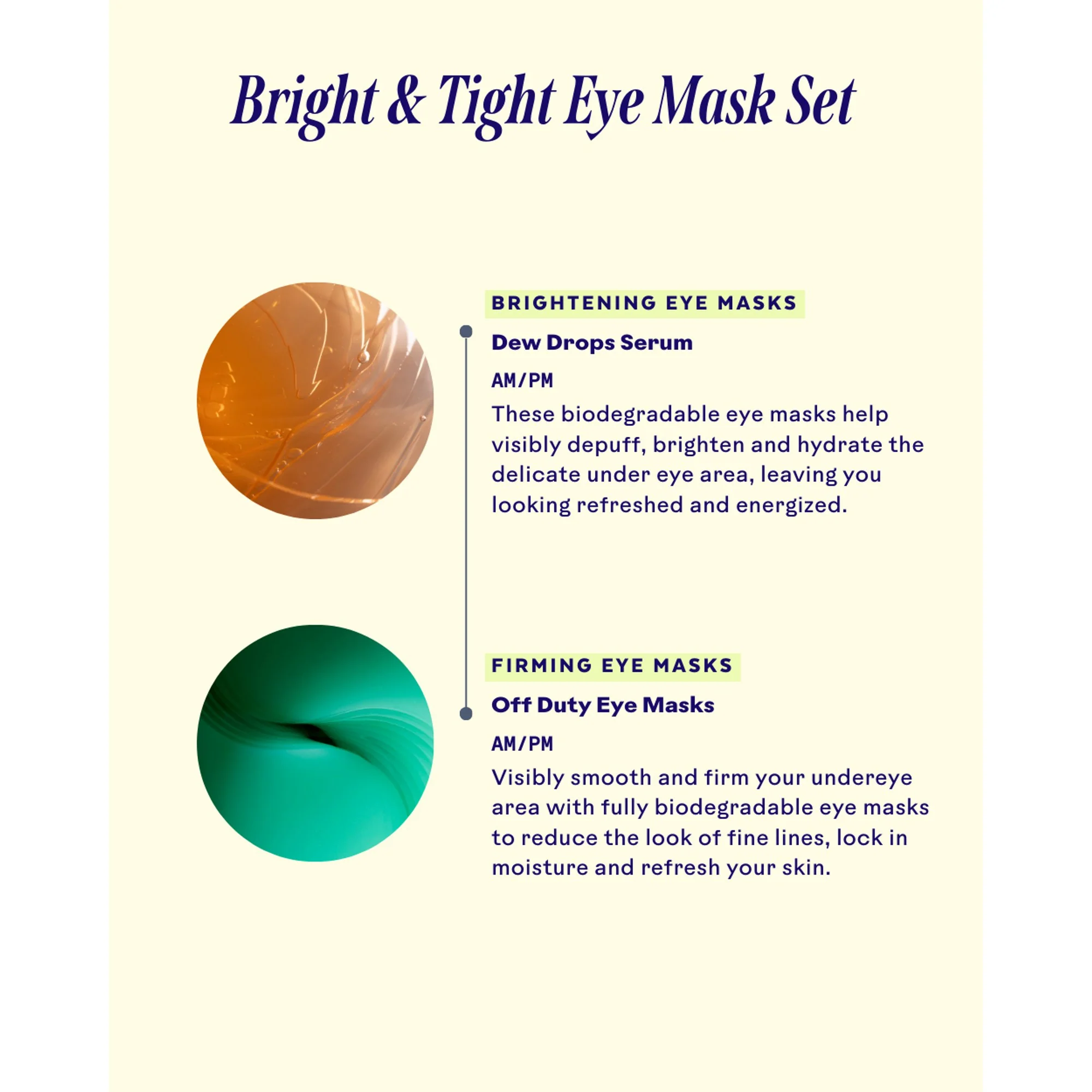 BRIGHT & TIGHT BIODEGRADABLE EYE MASK QUARTET - Image 6