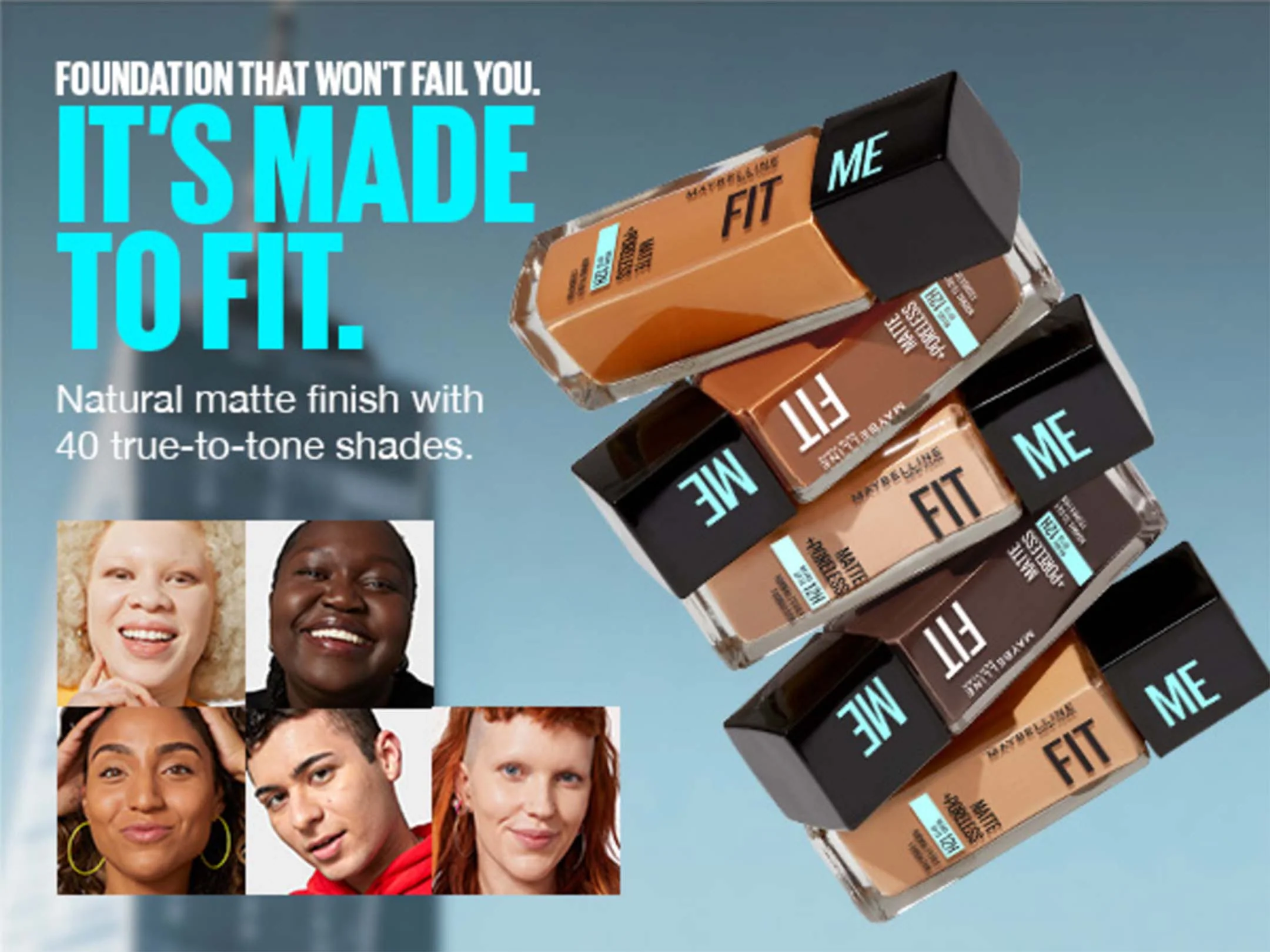 Fit Me Matte+Poreless Foundation Buff Beige - Image 6