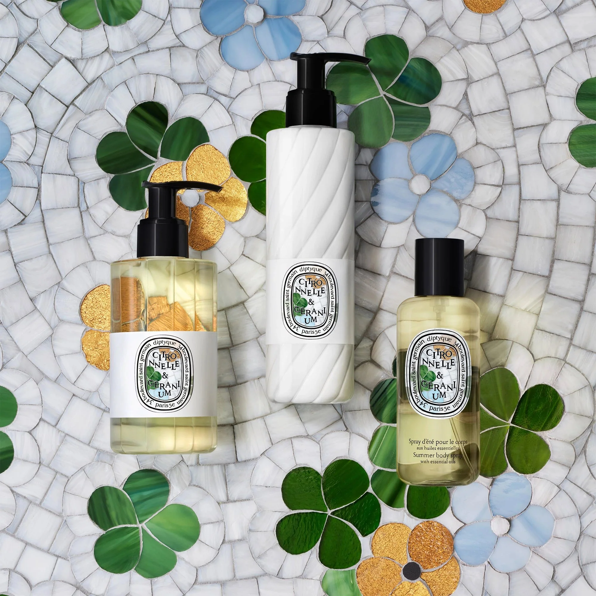Lemongrass & Geranium Perfumed Cleansing Body Gel - Image 3