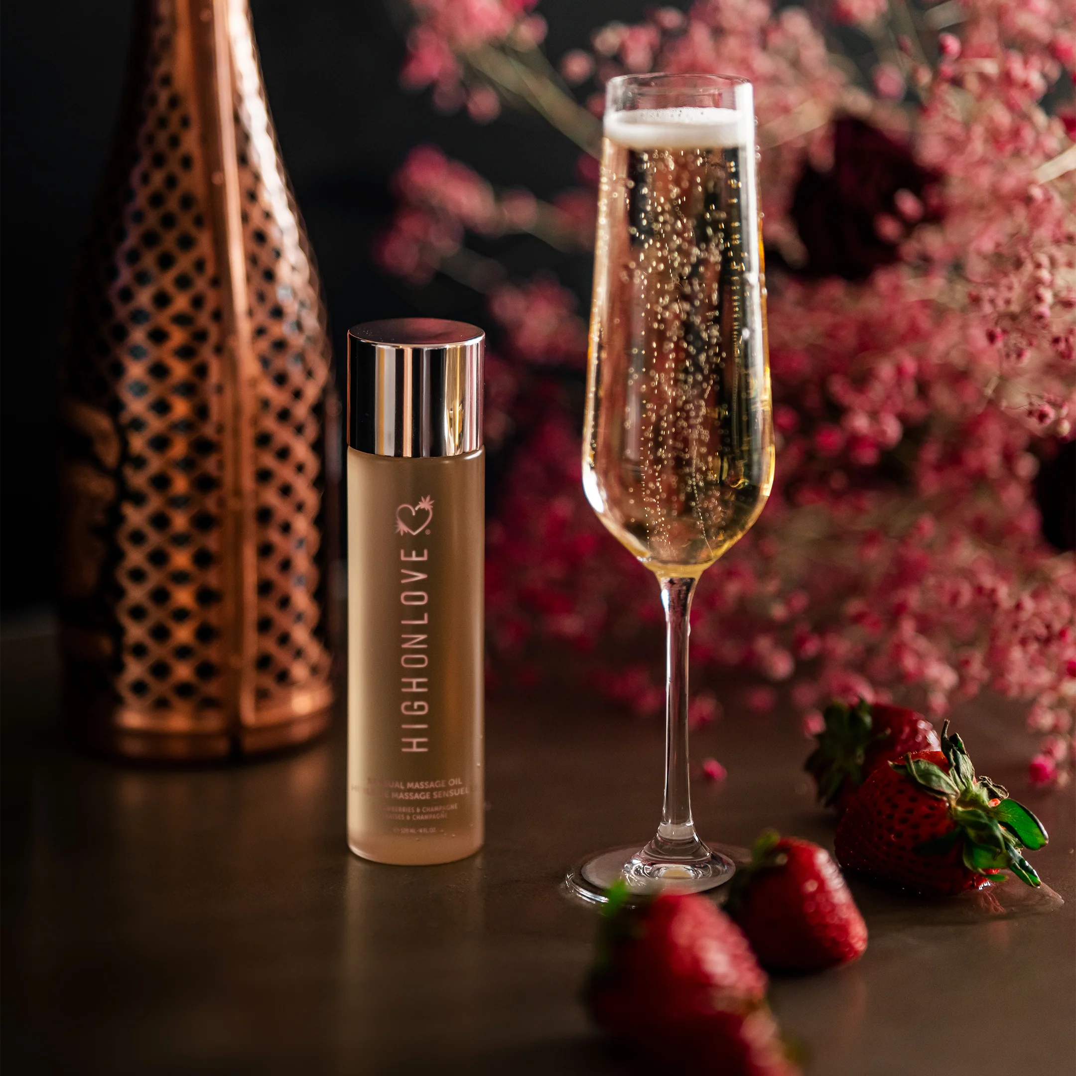 Sensual Massage Oil - Strawberry & Champagne - Image 3